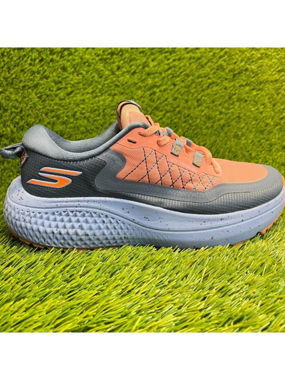 Skechers Go Run Supersonic Womens Size 7 Orange Athletic Running Shoes Sneakers